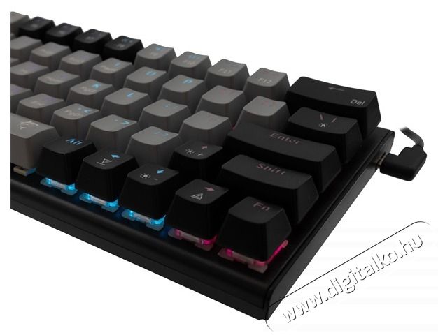 White Shark WAKIZASHI GK-002172-G-B/BL-US sz&uuml;rke/fekete mechanikus gamer billentyűzet Iroda &eacute;s sz&aacute;m&iacute;t&aacute;stechnika - Billentyűzet / billentyűzet szett - Vezet&eacute;kes - 500246