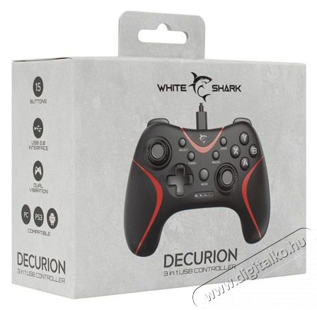 White Shark DECURION GP-2038 3in1 PS3/PC/Android/TV gamer kontroller Iroda &eacute;s sz&aacute;m&iacute;t&aacute;stechnika - J&aacute;t&eacute;k konzol - Kontroller - 507316