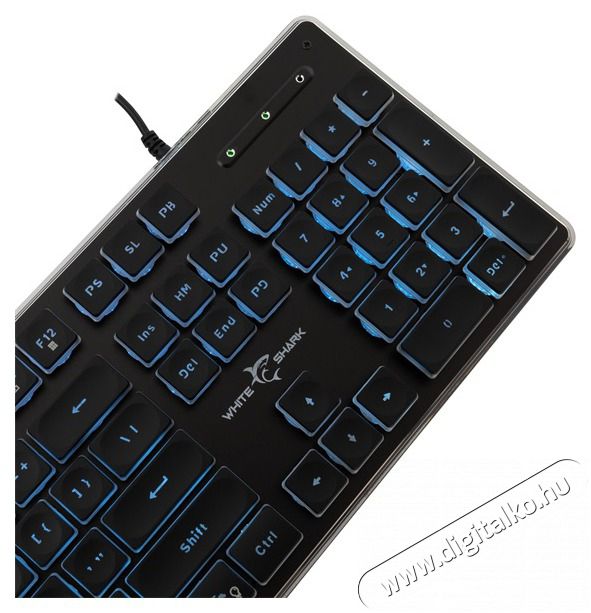 White Shark GK-003141B-US Tachi US fekete gamer billentyűzet Iroda &eacute;s sz&aacute;m&iacute;t&aacute;stechnika - Billentyűzet / billentyűzet szett - Vezet&eacute;kes - 506977