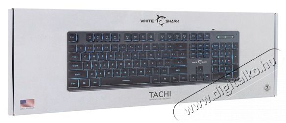 White Shark GK-003141B-US Tachi US fekete gamer billentyűzet Iroda &eacute;s sz&aacute;m&iacute;t&aacute;stechnika - Billentyűzet / billentyűzet szett - Vezet&eacute;kes - 506977