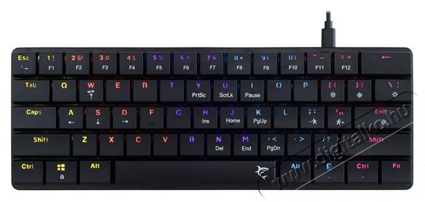 White Shark GK-006111-B/R-US Nagamaki US fekete (red switch) gamer billentyűzet Iroda &eacute;s sz&aacute;m&iacute;t&aacute;stechnika - Billentyűzet / billentyűzet szett - Vezet&eacute;kes - 506981