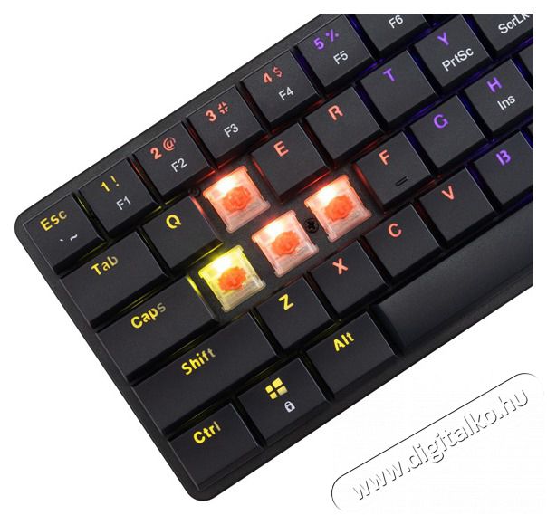 White Shark GK-006111-B/R-US Nagamaki US fekete (red switch) gamer billentyűzet Iroda &eacute;s sz&aacute;m&iacute;t&aacute;stechnika - Billentyűzet / billentyűzet szett - Vezet&eacute;kes - 506981