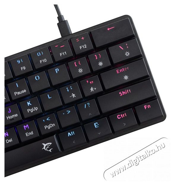 White Shark GK-006111-B/R-US Nagamaki US fekete (red switch) gamer billentyűzet Iroda &eacute;s sz&aacute;m&iacute;t&aacute;stechnika - Billentyűzet / billentyűzet szett - Vezet&eacute;kes - 506981