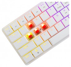 White Shark GK-006211-W/R-US Nagamaki US feh&eacute;r (red switch) gamer billentyűzet Iroda &eacute;s sz&aacute;m&iacute;t&aacute;stechnika - Billentyűzet / billentyűzet szett - Vezet&eacute;kes - 507086