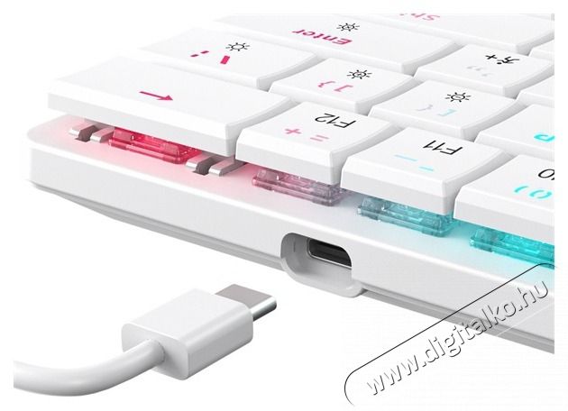 White Shark GK-006211-W/R-US Nagamaki US feh&eacute;r (red switch) gamer billentyűzet Iroda &eacute;s sz&aacute;m&iacute;t&aacute;stechnika - Billentyűzet / billentyűzet szett - Vezet&eacute;kes - 507086