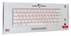 White Shark GK-006211-W/R-US Nagamaki US feh&eacute;r (red switch) gamer billentyűzet Iroda &eacute;s sz&aacute;m&iacute;t&aacute;stechnika - Billentyűzet / billentyűzet szett - Vezet&eacute;kes - 507086