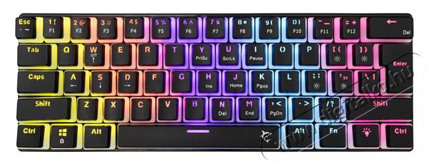 White Shark GK-2202-2B/BL-US Ashiko 2 US fekete (blue switch) gamer billentyűzet Iroda &eacute;s sz&aacute;m&iacute;t&aacute;stechnika - Billentyűzet / billentyűzet szett - Vezet&eacute;kes - 507090