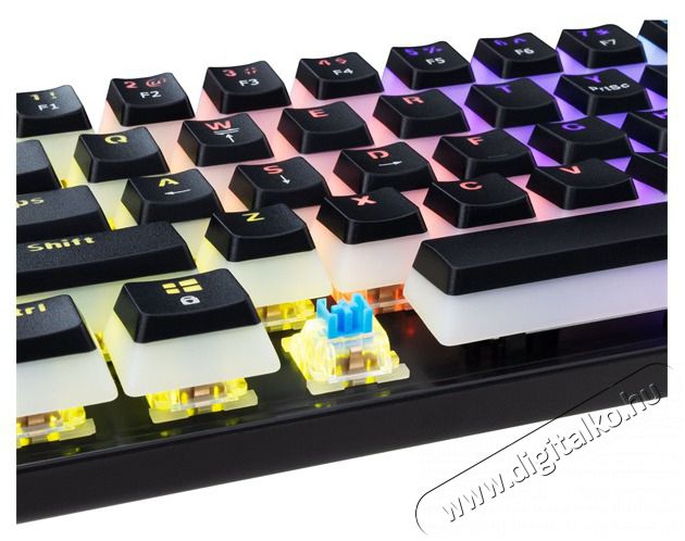 White Shark GK-2202-2B/BL-US Ashiko 2 US fekete (blue switch) gamer billentyűzet Iroda &eacute;s sz&aacute;m&iacute;t&aacute;stechnika - Billentyűzet / billentyűzet szett - Vezet&eacute;kes - 507090