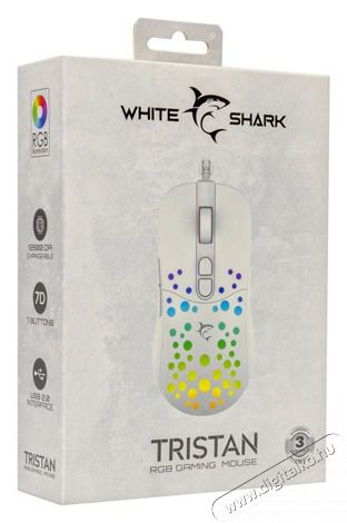 White Shark GM-9004W Tristan feh&eacute;r gamer eg&eacute;r Iroda &eacute;s sz&aacute;m&iacute;t&aacute;stechnika - Eg&eacute;r - Vezet&eacute;kes eg&eacute;r - 507274