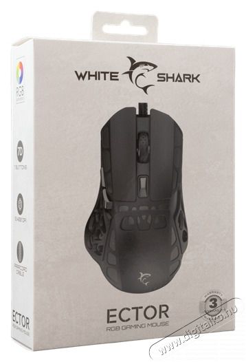 White Shark WS GM-5016B ECTOR-B vezet&eacute;kes fekete gamer eg&eacute;r Iroda &eacute;s sz&aacute;m&iacute;t&aacute;stechnika - Eg&eacute;r - Vezet&eacute;kes eg&eacute;r - 507728