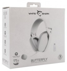White Shark WS WGH-2442W BUTTERFLY-W vezet&eacute;k n&eacute;lk&uuml;li feh&eacute;r gamer headset Audio-Video / Hifi / Multim&eacute;dia - F&uuml;l &eacute;s Fejhallgat&oacute;k - Fejhallgat&oacute; - 507727