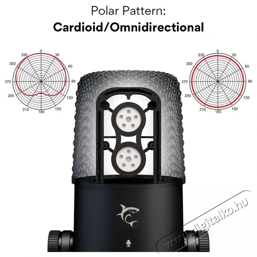 White Shark DSM-02 Nagara mikrofon Iroda &eacute;s sz&aacute;m&iacute;t&aacute;stechnika - Egy&eacute;b sz&aacute;m&iacute;t&aacute;stechnikai term&eacute;k - 534019