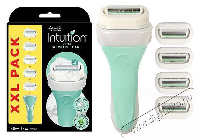 WILKINSON Intuition Sensitive Care XXL + 5 db Sz&eacute;ps&eacute;g&aacute;pol&aacute;s / Eg&eacute;szs&eacute;g - Szőrtelen&iacute;tő / borotva - Női szőrtelen&iacute;tő - 510780