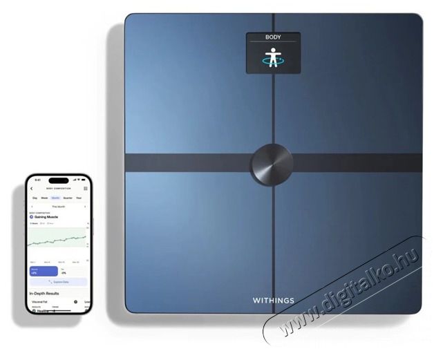 WITHINGS Body Smart All-Inter fekete szem&eacute;lym&eacute;rleg Sz&eacute;ps&eacute;g&aacute;pol&aacute;s / Eg&eacute;szs&eacute;g - M&eacute;rleg - Szem&eacute;ly m&eacute;rleg - 502563