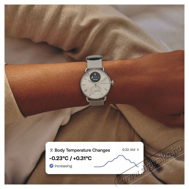 WITHINGS HWA10-model 2 ScanWatch 2 38mm feh&eacute;r okos&oacute;ra Mobil / Kommunik&aacute;ci&oacute; / Smart - Okos eszk&ouml;z - Okos&oacute;ra - 507794