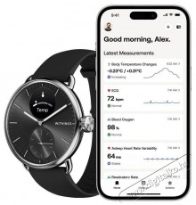 WITHINGS Scanwatch 2 38mm - Black Mobil / Kommunik&aacute;ci&oacute; / Smart - Okos eszk&ouml;z - Okos&oacute;ra - 520367
