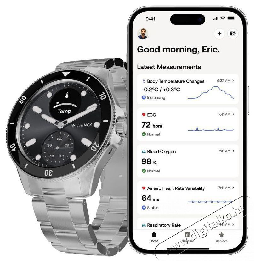 WITHINGS Scanwatch Nova 42 mm, fekete Mobil / Kommunik&aacute;ci&oacute; / Smart - Okos eszk&ouml;z - Okos&oacute;ra - 520366