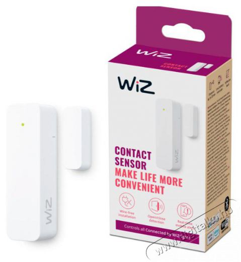 WiZ  Contact Sensor H&aacute;ztart&aacute;s / Otthon / K&uuml;lt&eacute;r - Biztons&aacute;gtechnika - Nyit&aacute;s&eacute;rz&eacute;kelő - 519870