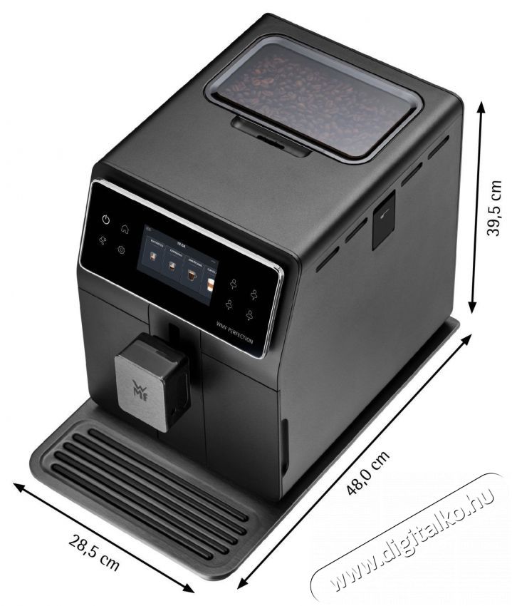 Wmf CP820810 Perfection 740 Konyhai term&eacute;kek - K&aacute;v&eacute;főző / k&aacute;v&eacute;&ouml;rlő / kieg&eacute;sz&iacute;tő - Automata k&aacute;v&eacute;főző - 512909