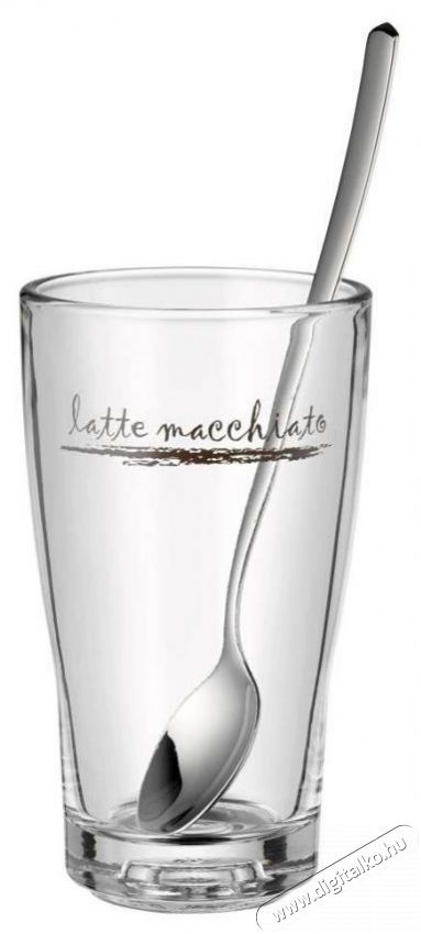 Wmf 99626999999 Latte Macchiato k&eacute;szlet, poharak + kanalak 6db Konyhai term&eacute;kek - K&aacute;v&eacute;főző / k&aacute;v&eacute;&ouml;rlő / kieg&eacute;sz&iacute;tő - K&aacute;v&eacute;s poh&aacute;r / cs&eacute;sze - 526677