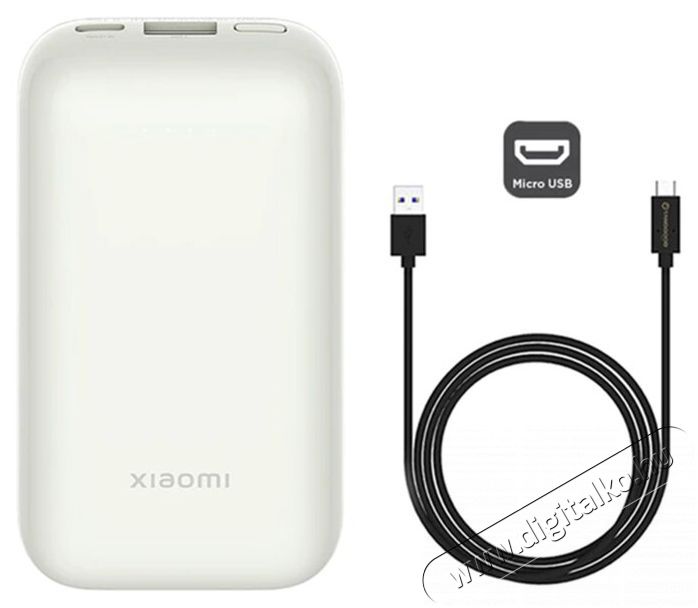 Xiaomi 33W Power Bank 10000mAh Pocket Edition Pro (Ivory) (BHR5909GL) Mobil / Kommunik&aacute;ci&oacute; / Smart - Powerbank / K&uuml;lső akkumul&aacute;tor &eacute;s t&ouml;ltő - 401739