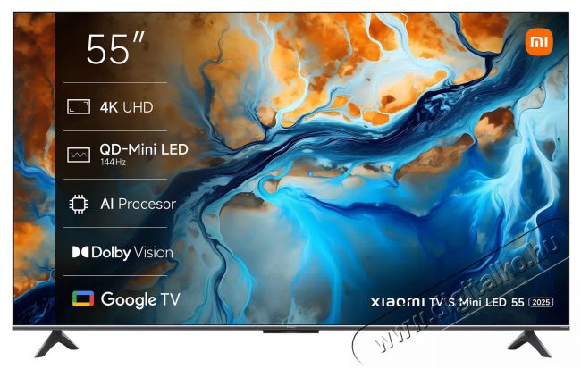 Xiaomi TV S Mini LED 2025 55 Telev&iacute;zi&oacute;k - LED telev&iacute;zi&oacute; - UHD 4K felbont&aacute;s&uacute; - 512589