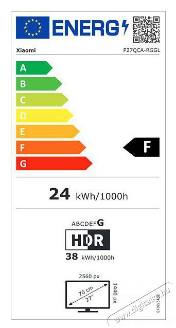 Xiaomi ELA5593EU G27Qi EU QHD IPS 180Hz DP/HDMI gamer monitor Iroda &eacute;s sz&aacute;m&iacute;t&aacute;stechnika - Monitor - Monitor - 516213