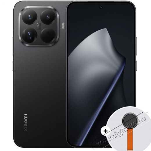 Xiaomi 15T Pro mobiltelefon, 12GB RAM, 512GB ROM, 5G, Fekete + Woven Strap Ring Stand Mobil / Kommunik&aacute;ci&oacute; / Smart - Okostelefon - Android - 534722