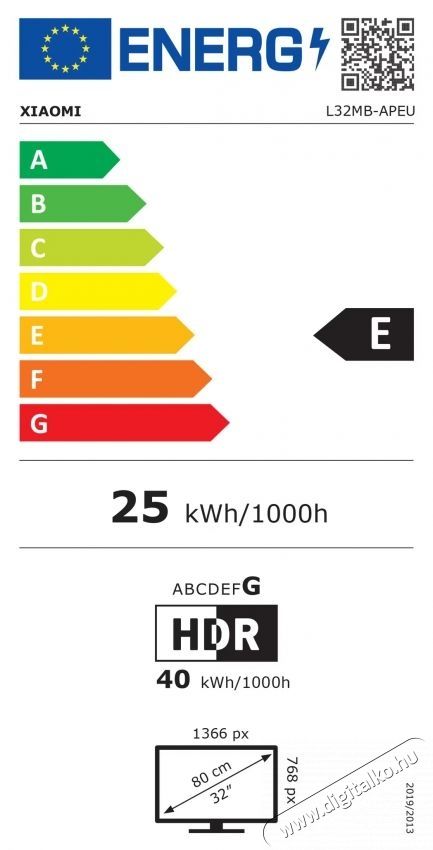 Xiaomi QLED A Pro telev&iacute;zi&oacute;, 80 cm, Smart Google TV, HD Ready, E energiaoszt&aacute;ly Telev&iacute;zi&oacute;k - Plazma telev&iacute;zi&oacute; - 535866