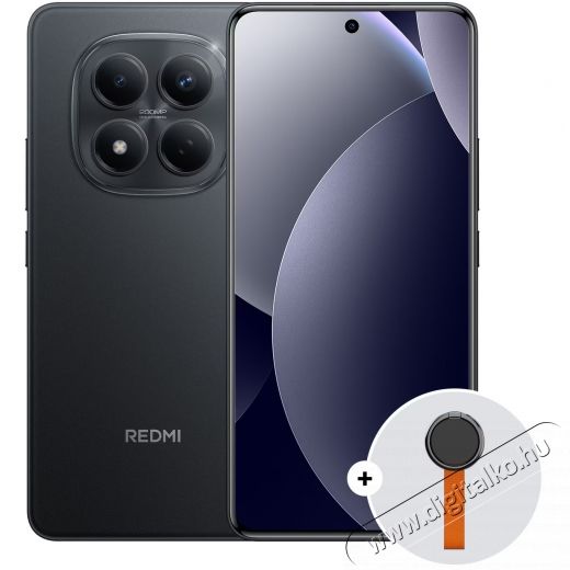 Xiaomi REDMI Note 15 Pro mobiltelefon, 8GB RAM, 256GB ROM, 5G, Fekete + Woven Strap Ring Stand Mobil / Kommunik&aacute;ci&oacute; / Smart - Okostelefon - Android - 537544