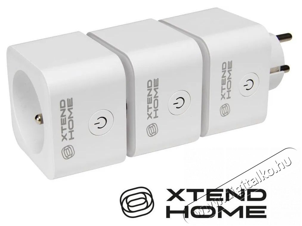 XTEND HOME  XTH-ZA101M (Tuya), 3 db H&aacute;ztart&aacute;s / Otthon / K&uuml;lt&eacute;r - Okos otthon - Okos konnektor - 520479
