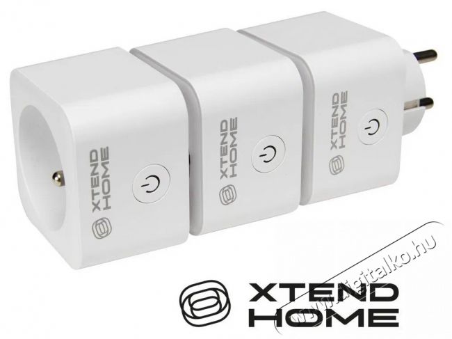 XTEND HOME  XTH-ZA101M (Tuya), 3 db H&aacute;ztart&aacute;s / Otthon / K&uuml;lt&eacute;r - Okos otthon - Okos konnektor - 520479