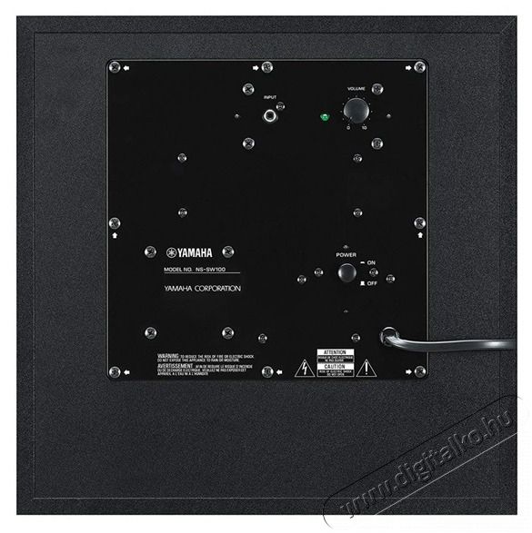 Yamaha NS-SW100 fekete m&eacute;lysug&aacute;rz&oacute; Audio-Video / Hifi / Multim&eacute;dia - H&aacute;zimozi - H&aacute;zimozi erős&iacute;tő - 442546