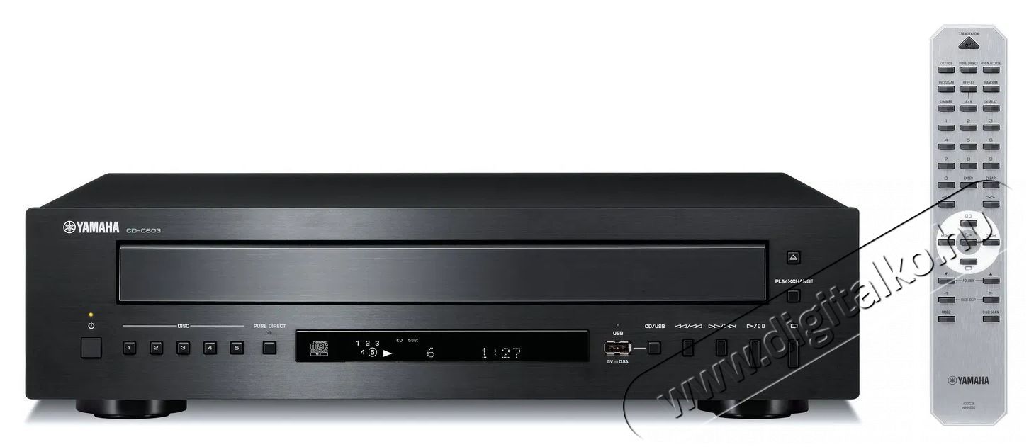 Yamaha CD-C603 BLACK Audio-Video / Hifi / Multim&eacute;dia - CD / DVD / Blu-Ray / Multim&eacute;dia k&eacute;sz&uuml;l&eacute;k - CD lej&aacute;tsz&oacute; - 511563
