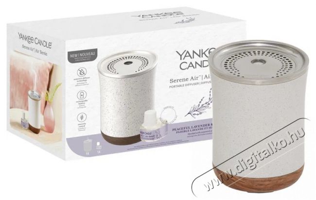 YANKEE CANDLE Serene Peaceful Lavender and Sea Salt 17ml Aroma diff&uacute;zor Sz&eacute;ps&eacute;g&aacute;pol&aacute;s / Eg&eacute;szs&eacute;g - L&eacute;gtiszt&iacute;t&oacute; / p&aacute;r&aacute;s&iacute;t&oacute; / p&aacute;r&aacute;tlan&iacute;t&oacute; - Kieg&eacute;sz&iacute;tő - 526697