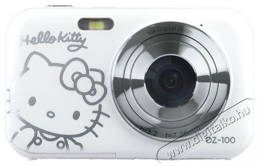 YASHICA Hello Kitty Digital Camera DZ-100 White F&eacute;nyk&eacute;pezőg&eacute;p / kamera - Kompakt f&eacute;nyk&eacute;pezőg&eacute;p - Norm&aacute;l tud&aacute;s&uacute; kompakt - 538068