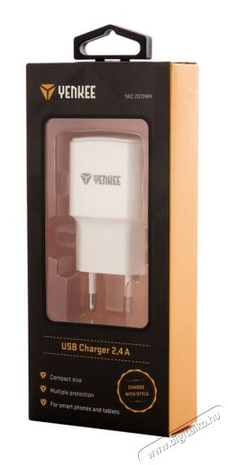Yenkee YAC 2013 WH H&aacute;l&oacute;zati USB t&ouml;ltő Mobil / Kommunik&aacute;ci&oacute; / Smart - Mobiltelefon kieg&eacute;sz&iacute;tő / tok - H&aacute;l&oacute;zati-, aut&oacute;s t&ouml;ltő - 349391