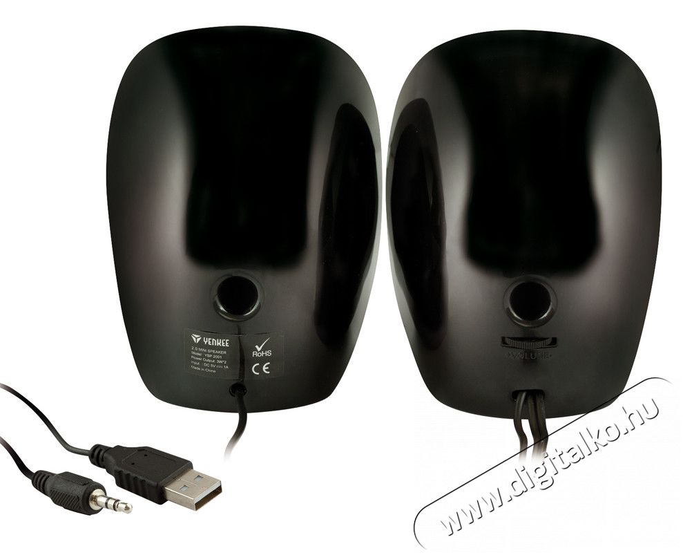 Yenkee YSP 2001 BK Mini hangsz&oacute;r&oacute; - fekete Iroda &eacute;s sz&aacute;m&iacute;t&aacute;stechnika - PC hangsz&oacute;r&oacute; / hangfal - 275073