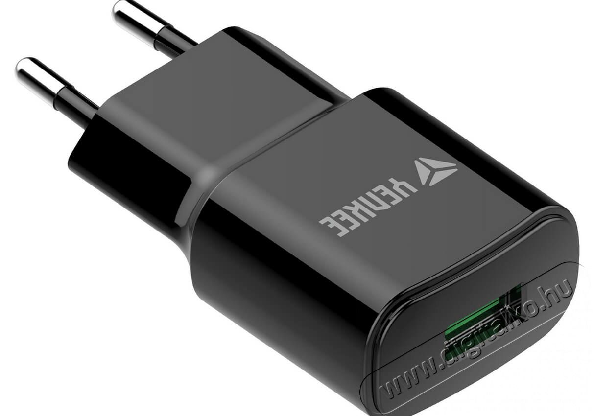 Yenkee YAC 2023BK h&aacute;l&oacute;zati USB t&ouml;ltő - fekete Mobil / Kommunik&aacute;ci&oacute; / Smart - Mobiltelefon kieg&eacute;sz&iacute;tő / tok - H&aacute;l&oacute;zati-, aut&oacute;s t&ouml;ltő - 349392