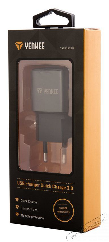 Yenkee YAC 2023BK h&aacute;l&oacute;zati USB t&ouml;ltő - fekete Mobil / Kommunik&aacute;ci&oacute; / Smart - Mobiltelefon kieg&eacute;sz&iacute;tő / tok - H&aacute;l&oacute;zati-, aut&oacute;s t&ouml;ltő - 349392