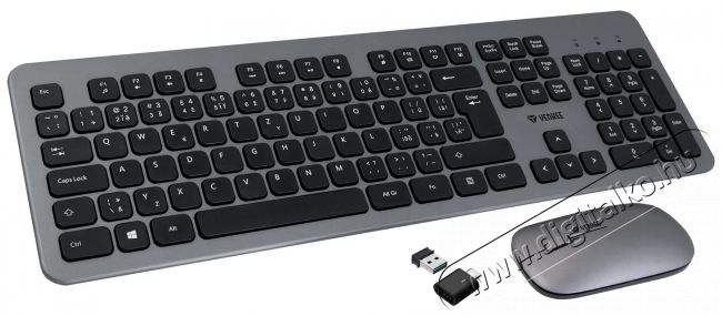 Yenkee YKM 2007HU Billentyűzet &eacute;s eg&eacute;r szett Iroda &eacute;s sz&aacute;m&iacute;t&aacute;stechnika - Billentyűzet / billentyűzet szett - Vezet&eacute;k n&eacute;lk&uuml;li - 367237