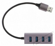 Yenkee YHB 4300 USB 3.0 HUB 4x alum&iacute;nium eloszt&oacute; H&aacute;ztart&aacute;s / Otthon / K&uuml;lt&eacute;r - Vil&aacute;g&iacute;t&aacute;s / elektromoss&aacute;g - H&aacute;l&oacute;zati eloszt&oacute; / hosszabb&iacute;t&oacute; / adapter - 376926