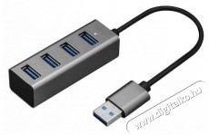 Yenkee YHB 4300 USB 3.0 HUB 4x alum&iacute;nium eloszt&oacute; H&aacute;ztart&aacute;s / Otthon / K&uuml;lt&eacute;r - Vil&aacute;g&iacute;t&aacute;s / elektromoss&aacute;g - H&aacute;l&oacute;zati eloszt&oacute; / hosszabb&iacute;t&oacute; / adapter - 376926