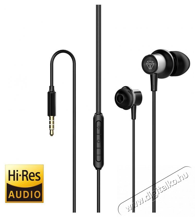 Yenkee YHP 405BK In-ear f&uuml;lhallgat&oacute; - fekete Audio-Video / Hifi / Multim&eacute;dia - F&uuml;l &eacute;s Fejhallgat&oacute;k - F&uuml;lhallgat&oacute; mikrofonnal / headset - 376931
