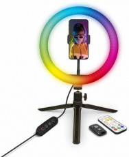 Yenkee YSM 710 LED Ring 10 szelfi gyűrű Mobil / Kommunik&aacute;ci&oacute; / Smart - Mobiltelefon kieg&eacute;sz&iacute;tő / tok - Tart&oacute; / r&ouml;gz&iacute;tő / &aacute;llv&aacute;ny - 376949