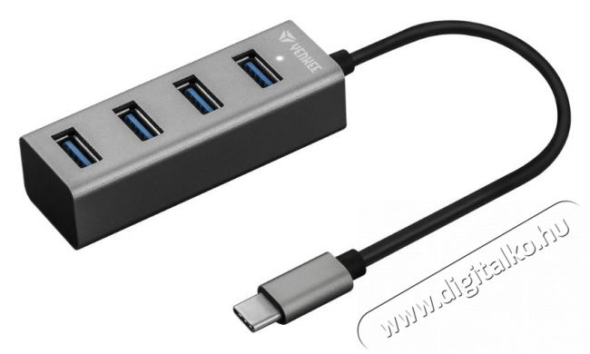 Yenkee YHB C430 USB-C HUB eloszt&oacute; Iroda &eacute;s sz&aacute;m&iacute;t&aacute;stechnika - Notebook kieg&eacute;sz&iacute;tő - USB hub / eloszt&oacute; - 376927