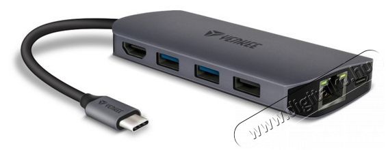 Yenkee YTC 081 Multiport USB-C HUB 8 az 1-ben eloszt&oacute; Iroda &eacute;s sz&aacute;m&iacute;t&aacute;stechnika - Notebook kieg&eacute;sz&iacute;tő - USB hub / eloszt&oacute; - 376960