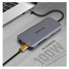 Yenkee YTC 081 Multiport USB-C HUB 8 az 1-ben eloszt&oacute; Iroda &eacute;s sz&aacute;m&iacute;t&aacute;stechnika - Notebook kieg&eacute;sz&iacute;tő - USB hub / eloszt&oacute; - 376960