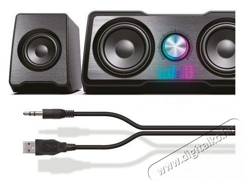 Yenkee YSP 215 BK Desktop Speaker System Audio-Video / Hifi / Multim&eacute;dia - Hangfal - Hangfalszett - Hangfalszett - 400850