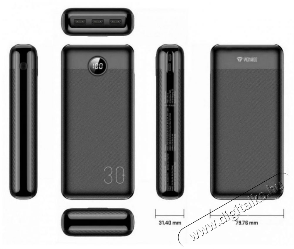 Yenkee YPB 3018 Power bank 18W 30 000mAh &Uacute;jdons&aacute;gok - Legfrissebb term&eacute;kek - 451728
